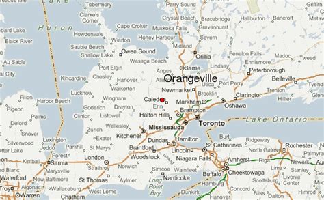 map orangeville ontario surrounding area.